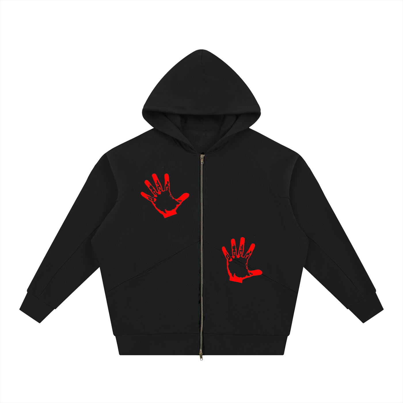 Dolman Sleeve Zip-Through Fleece  Hoodie - STRYV Wear