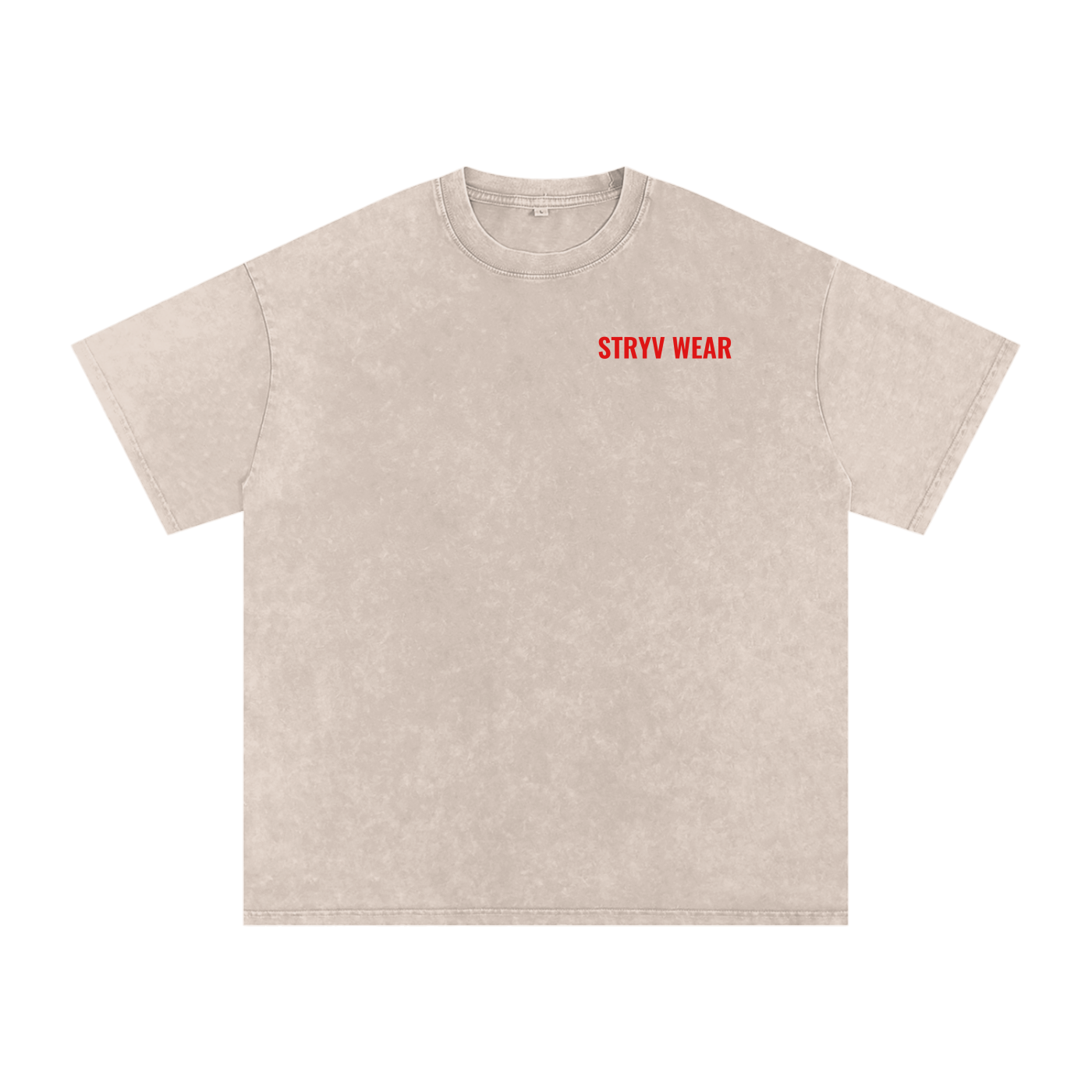 Snow Washed Oversized Cotton T-Shirt - STRYV Wear