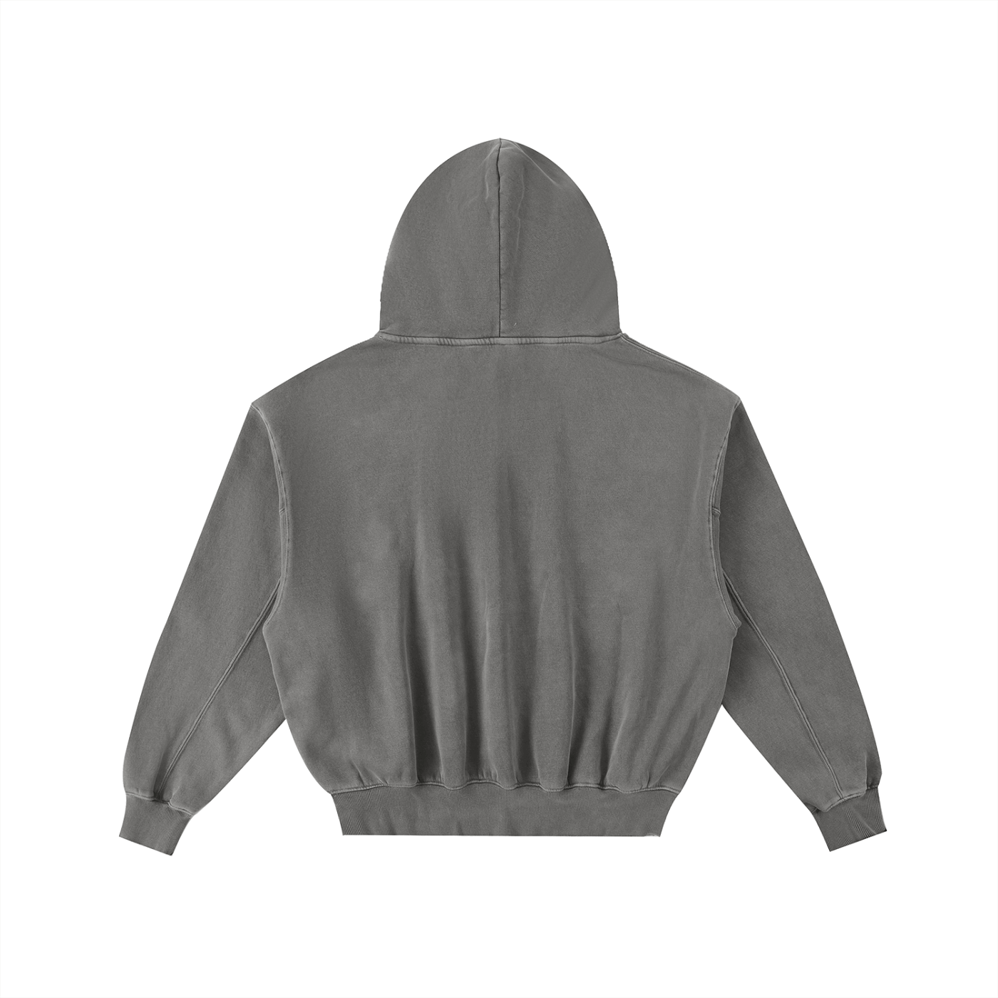 Frayed Enzyme Washed Fleece Hoodie