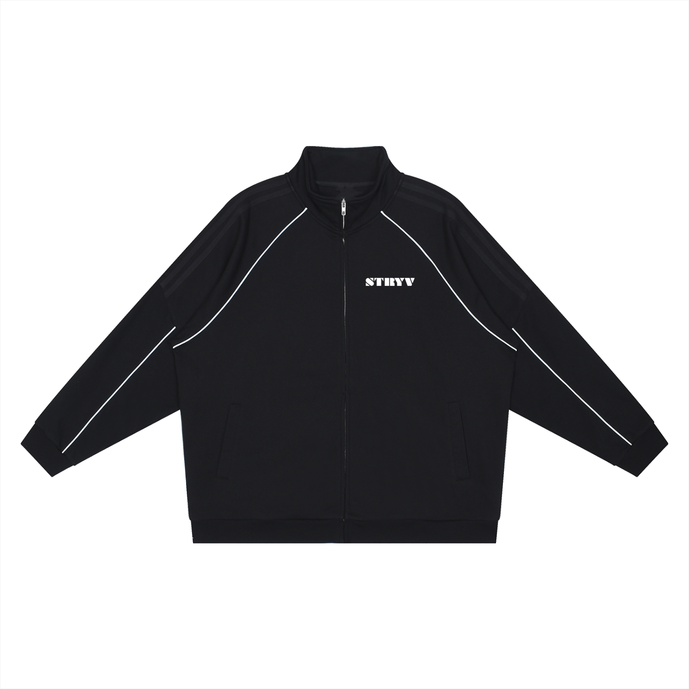 Reflection Striped Raglan Sleeve  Jacket - STRYV Wear