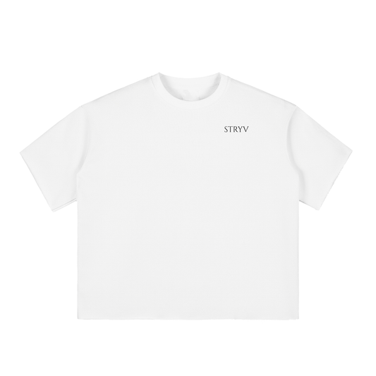 Boxy Half - Sleeve Raw - Edge T-Shirt - STRYV Wear