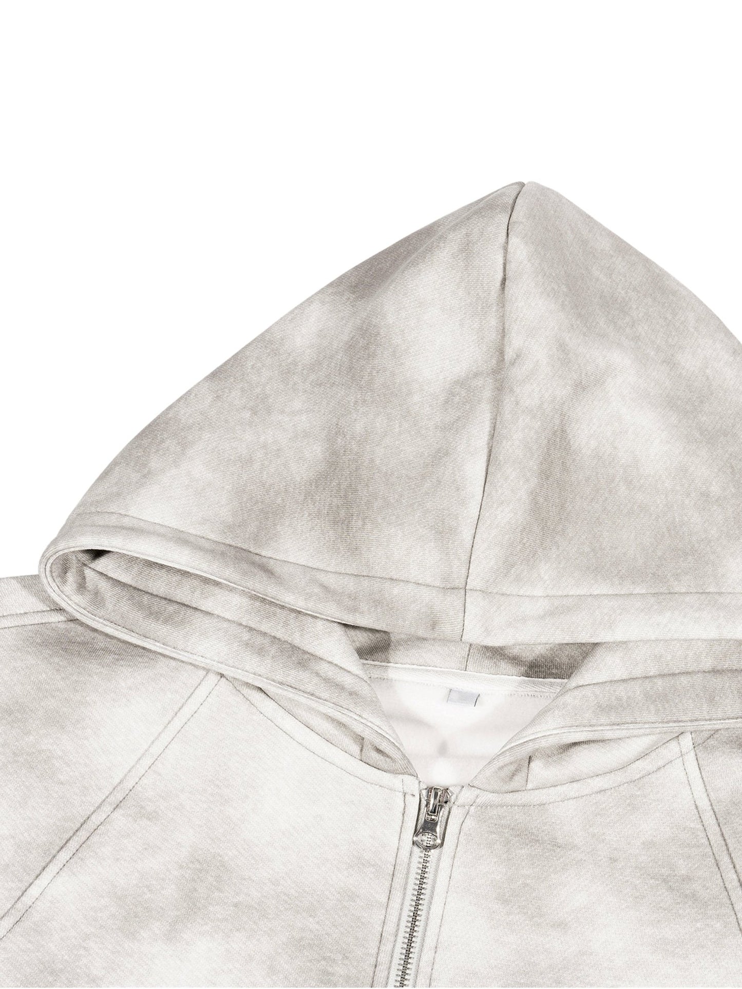 Dirty Washed Zip - Up Fleece Hoodie - STRYV Wear