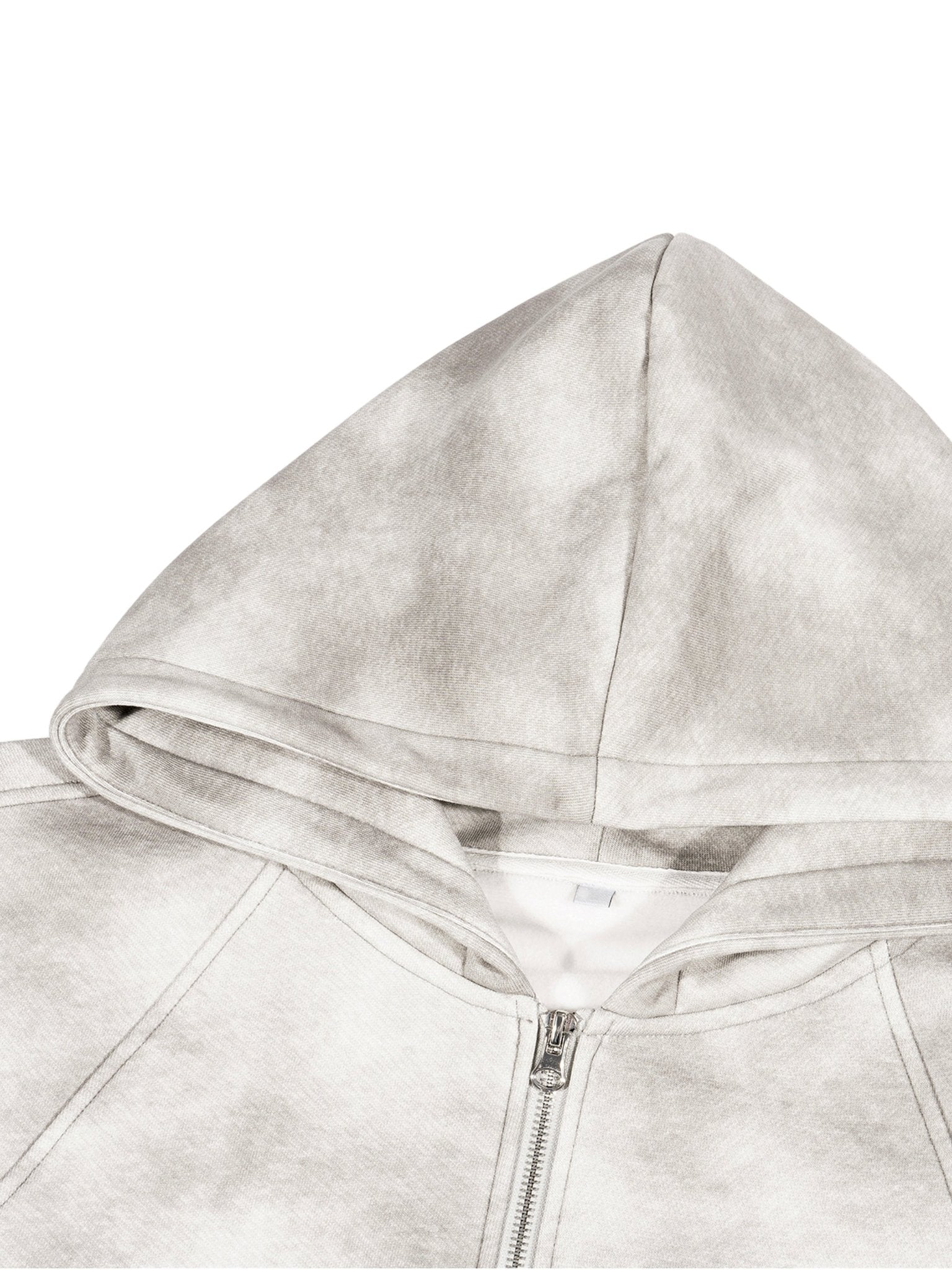 Dirty Washed Zip - Up Fleece Hoodie - STRYV Wear