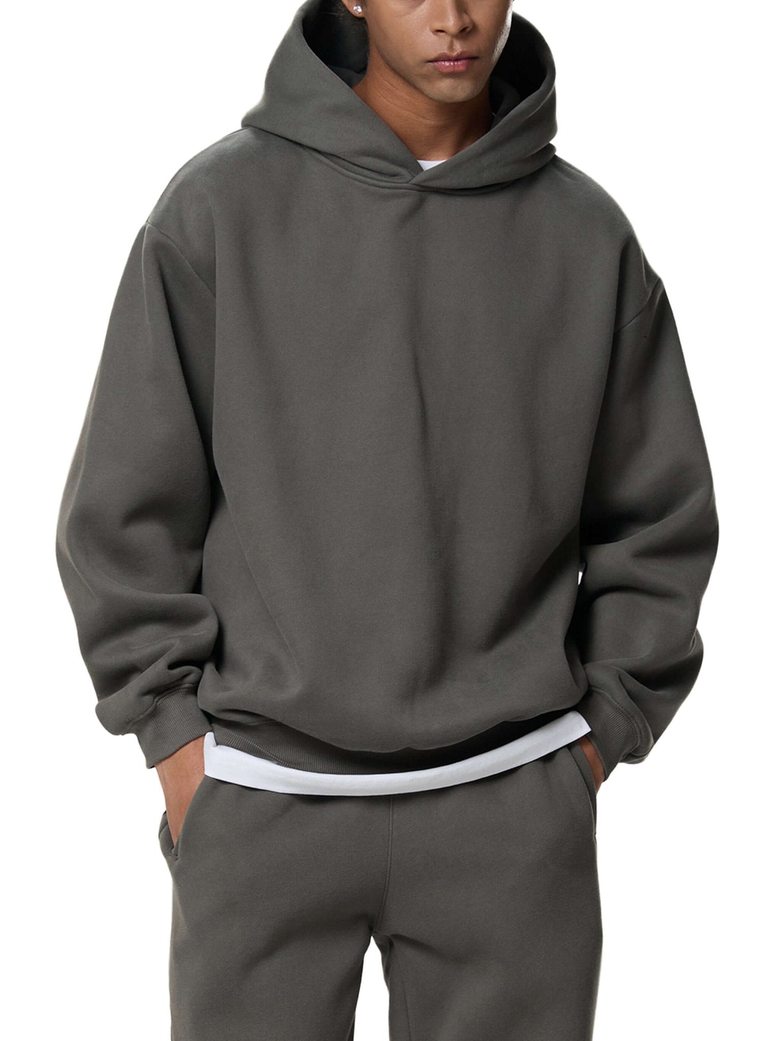 Fleeced Boxy Hoodie - STRYV Wear