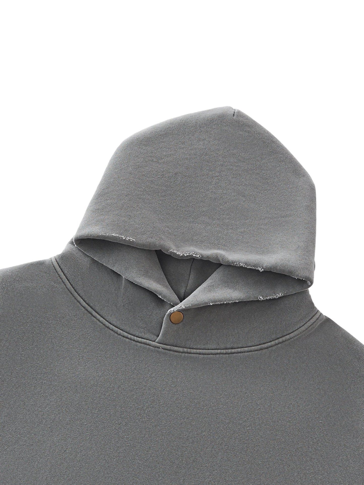 Frayed Enzyme Washed Fleece Hoodie - STRYV Wear