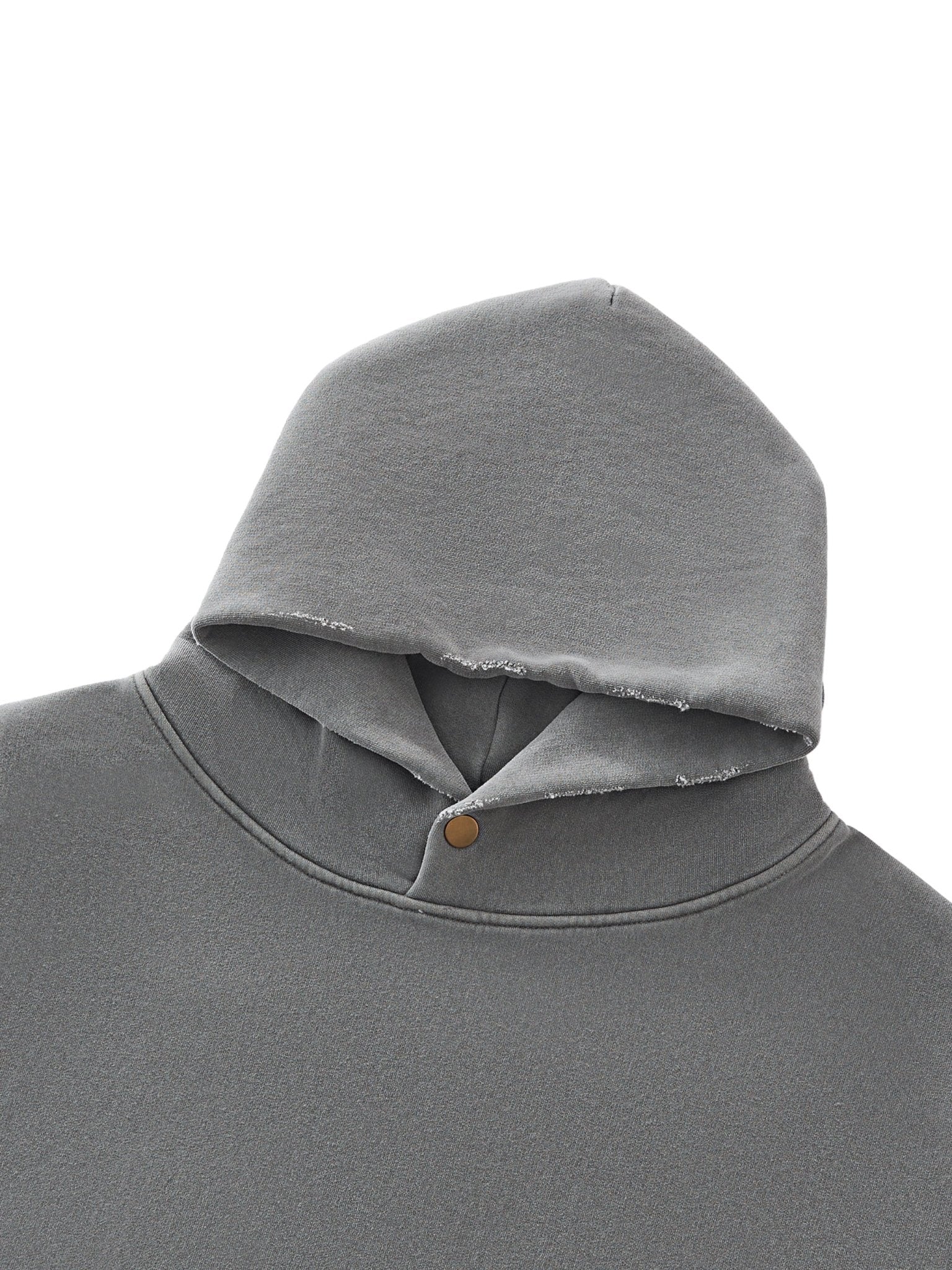 Frayed Enzyme Washed Fleece Hoodie - STRYV Wear