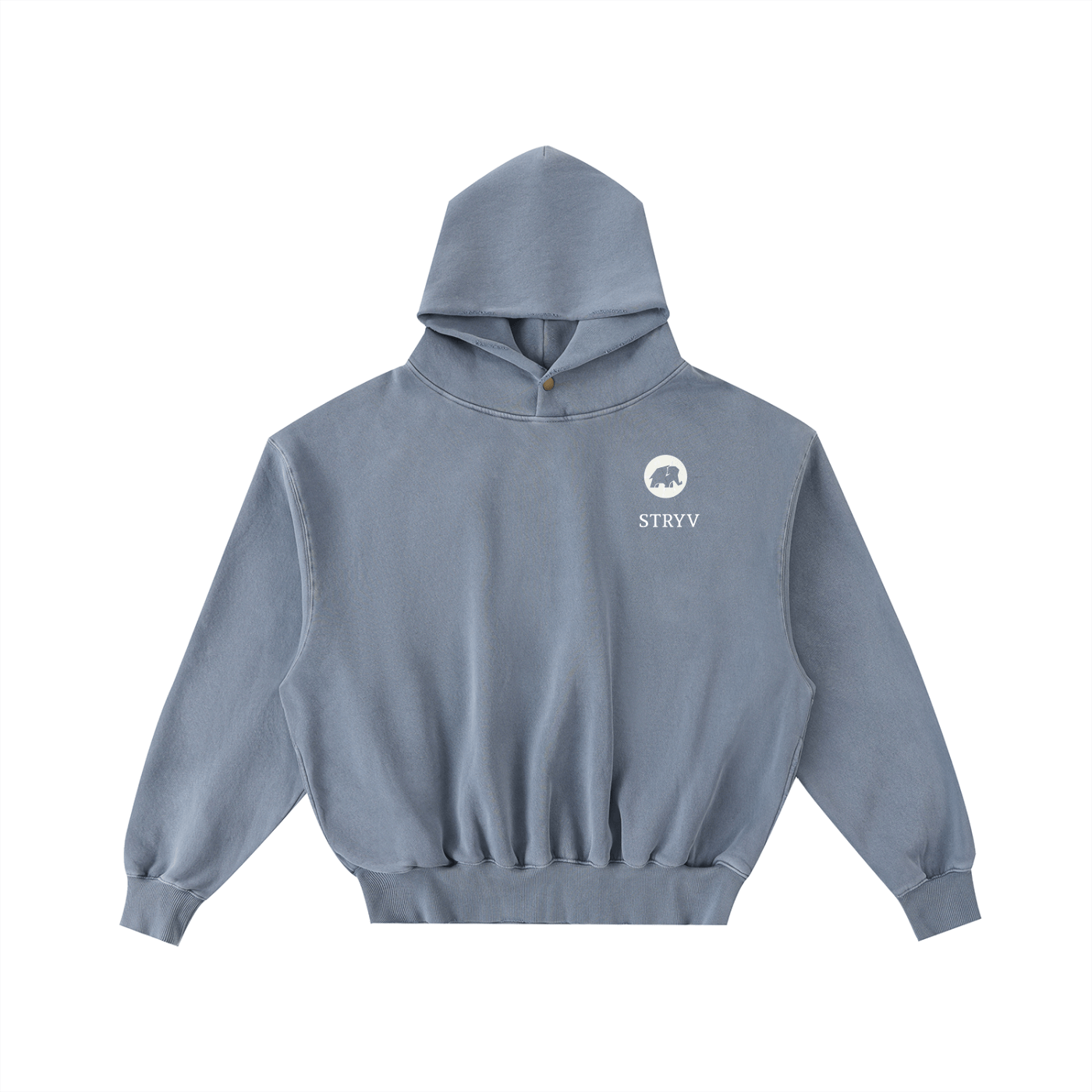 Frayed Enzyme Washed Fleece Hoodie - STRYV Wear