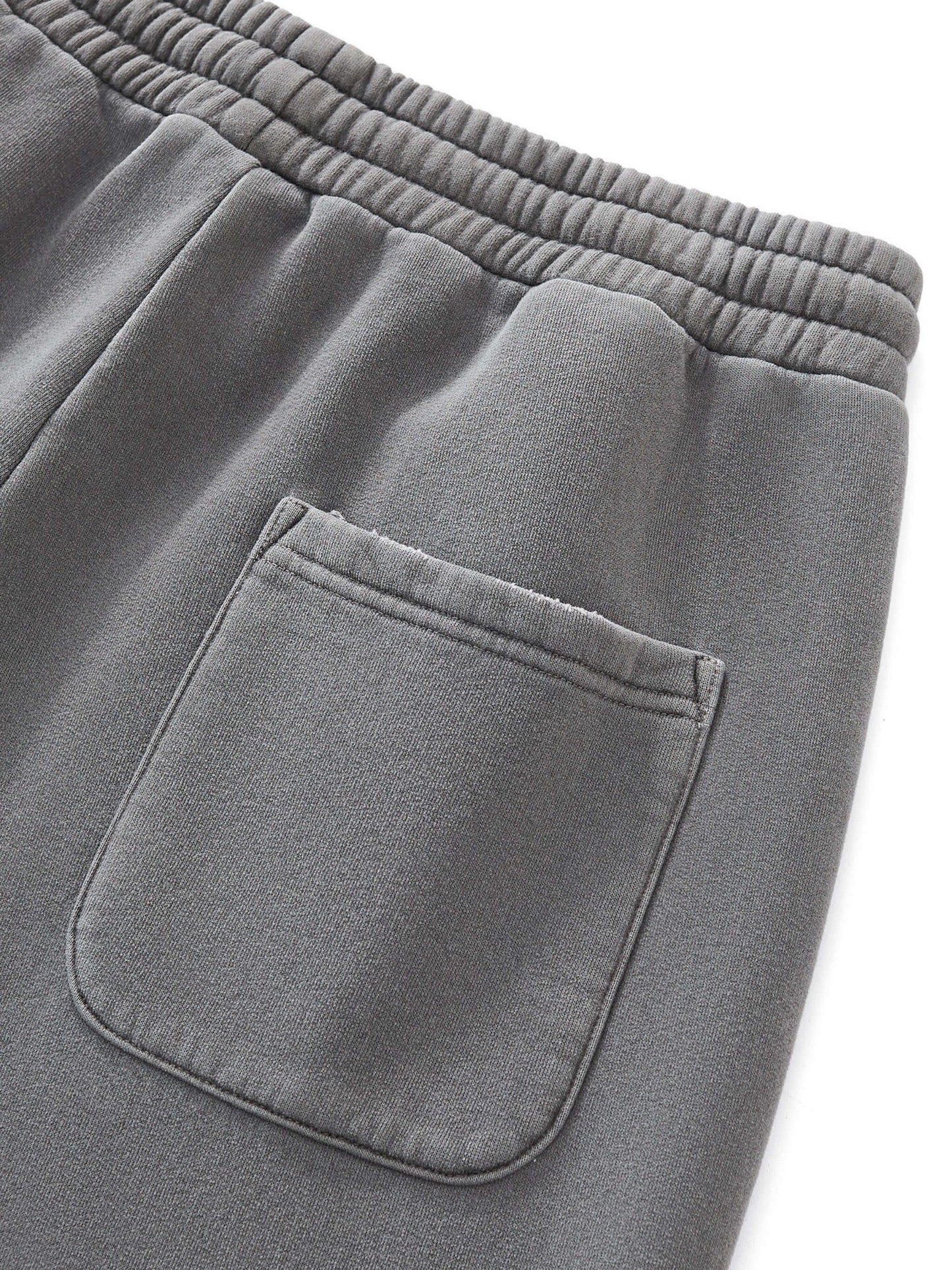 Frayed Enzyme Washed Fleece Sweatpants