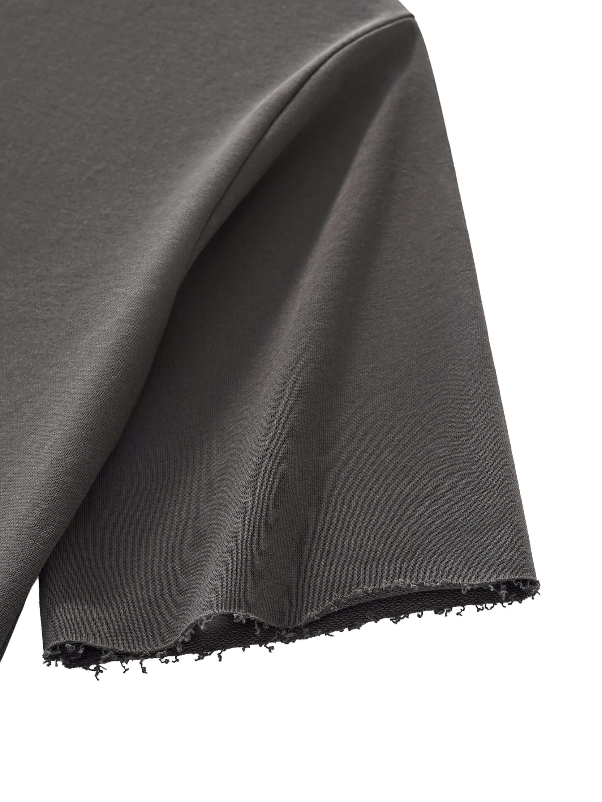 Boxy Half-Sleeve Raw-Edge T-Shirt - STRYV Wear