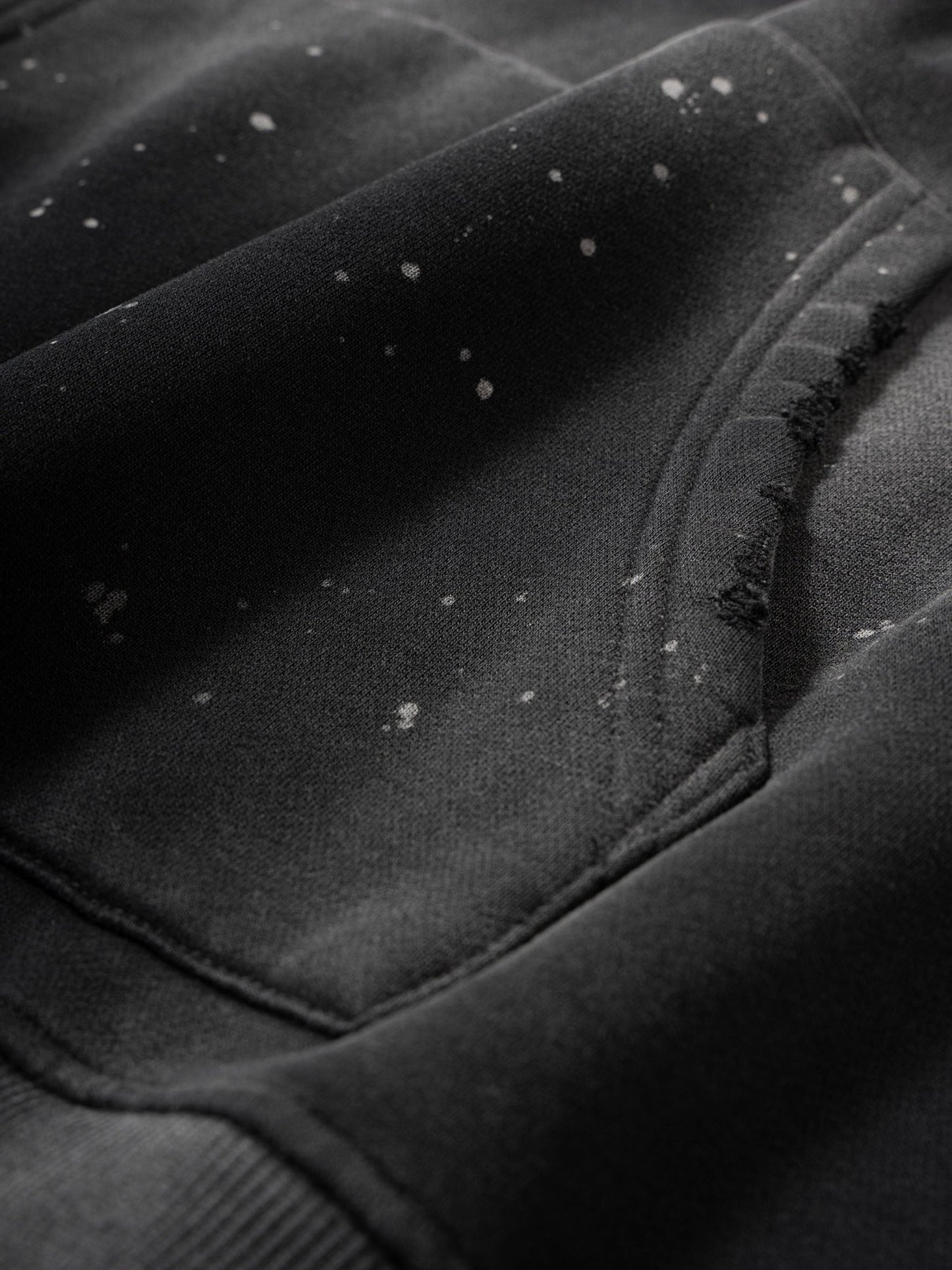 Vintage Washed Frayed Fleece Hoodie - STRYV Wear