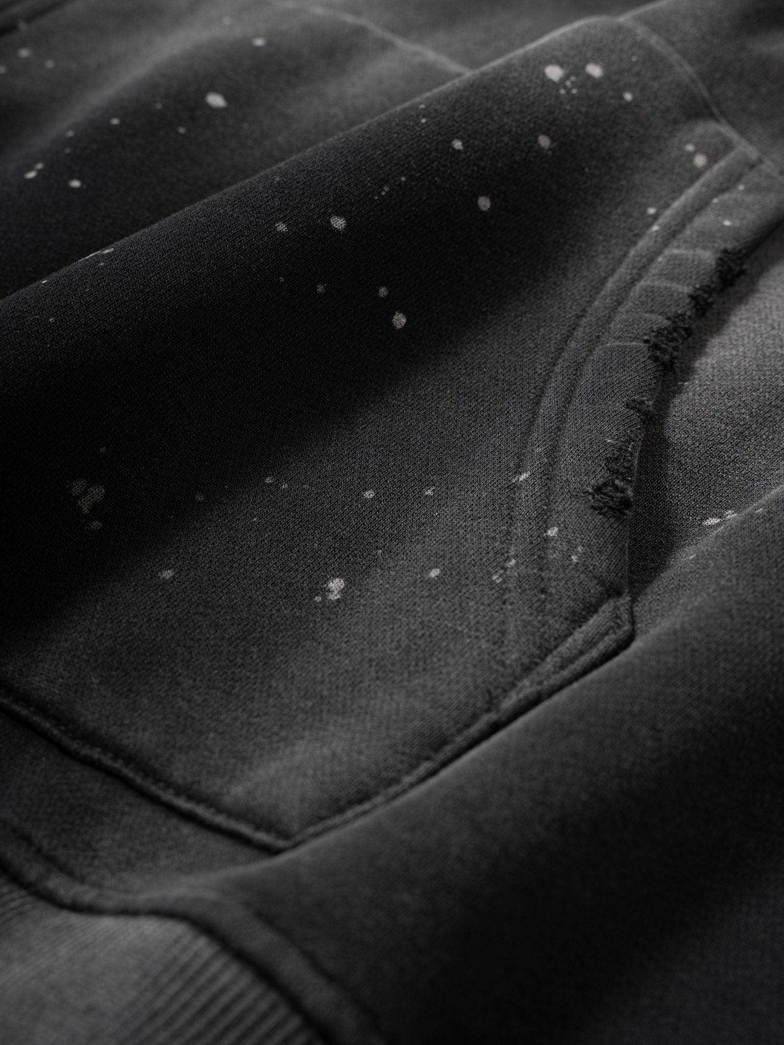 Vintage Washed Frayed Fleece Hoodie - STRYV Wear