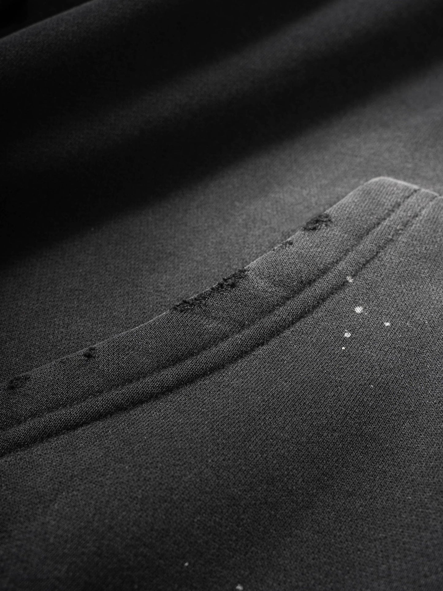 Vintage Washed Frayed Fleece Hoodie - STRYV Wear