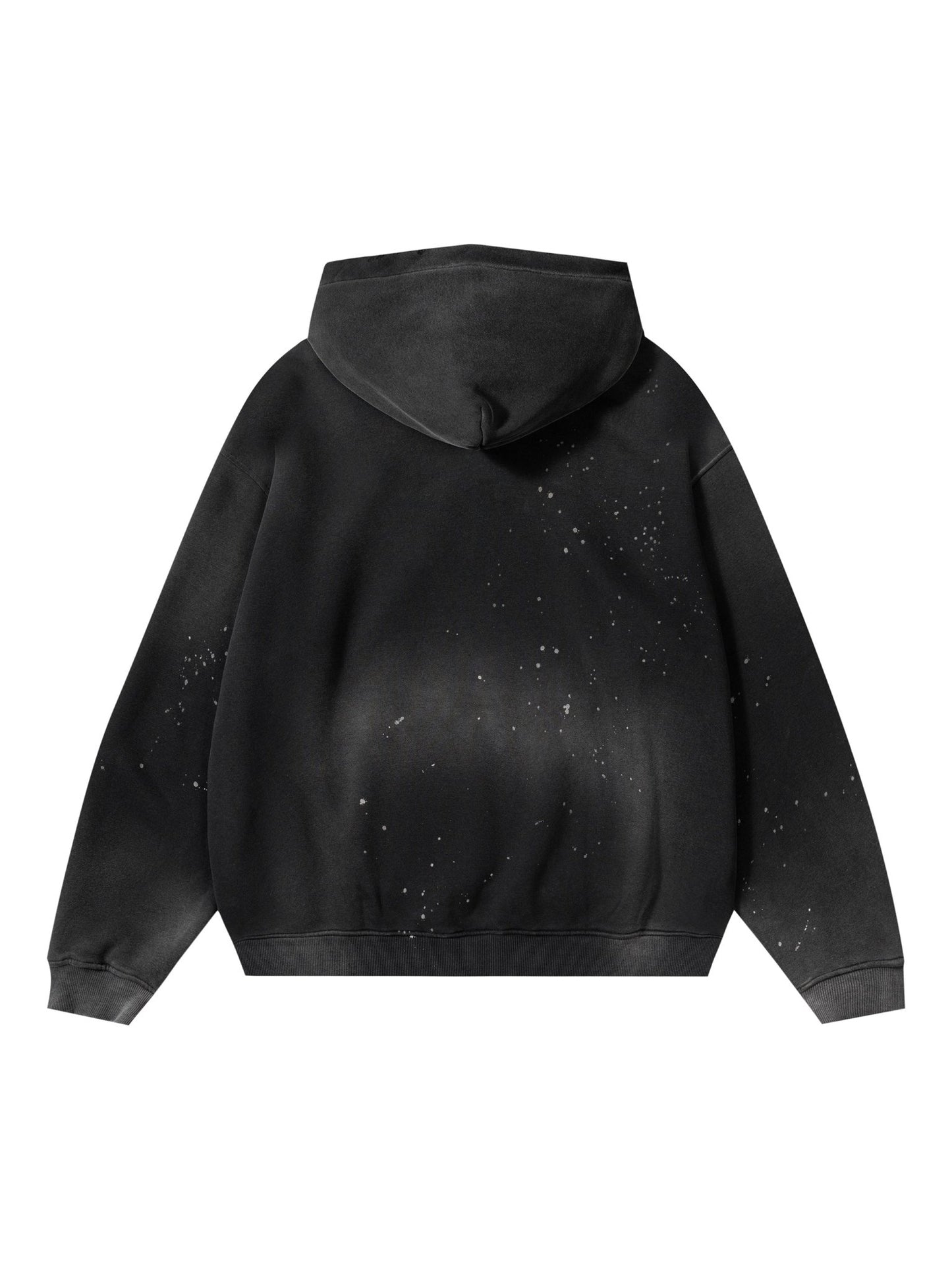 Vintage Washed Frayed Fleece Hoodie - STRYV Wear