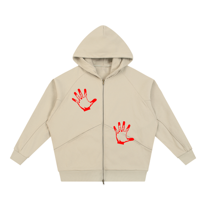 Dolman Sleeve Zip-Through Fleece  Hoodie - STRYV Wear