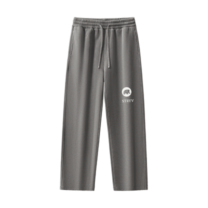 Frayed Enzyme Washed Fleece Sweatpants