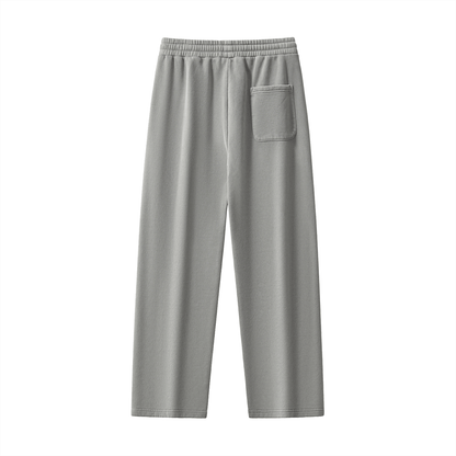 Frayed Enzyme Washed Fleece Sweatpants