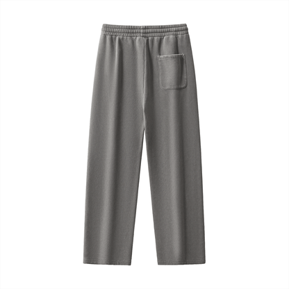 Frayed Enzyme Washed Fleece Sweatpants