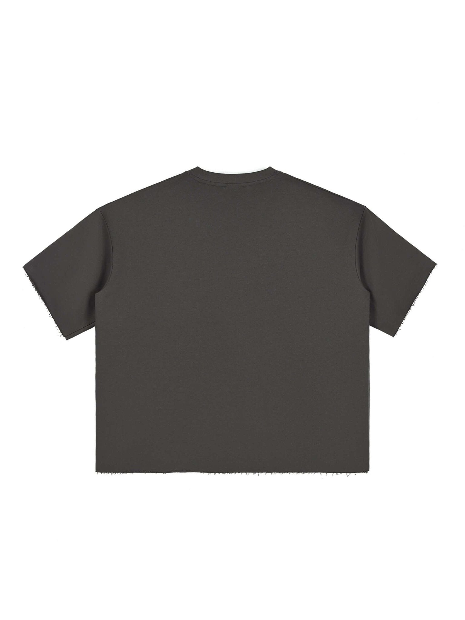 Boxy Half - Sleeve Raw - Edge T-Shirt - STRYV Wear