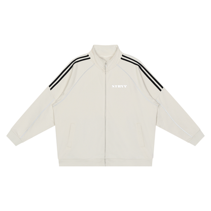 Reflection Striped Raglan Sleeve  Jacket - STRYV Wear