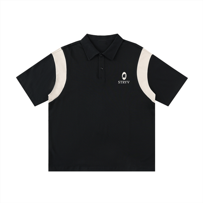 Contrast Panel Cotton Polo Shirt - STRYV Wear
