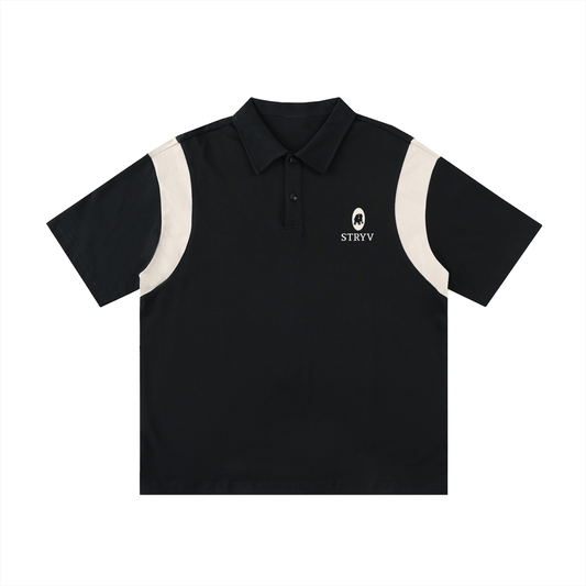 Contrast Panel Cotton Polo Shirt - STRYV Wear