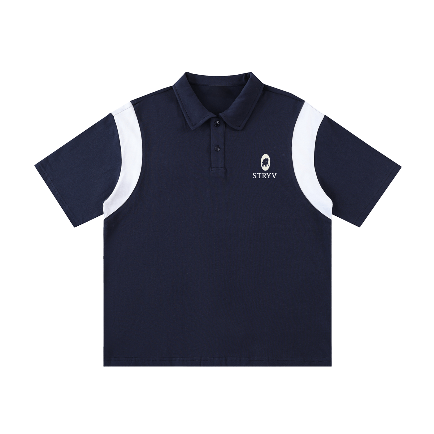 Contrast Panel Cotton Polo Shirt - STRYV Wear