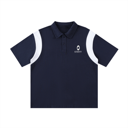 Contrast Panel Cotton Polo Shirt - STRYV Wear