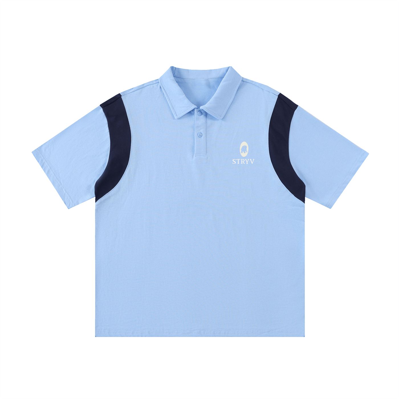 Contrast Panel Cotton Polo Shirt - STRYV Wear