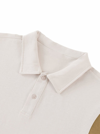 Contrast Panel Cotton Polo Shirt - STRYV Wear