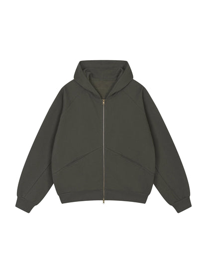 Dolman Sleeve Zip - Through Fleece Hoodie - STRYV Wear