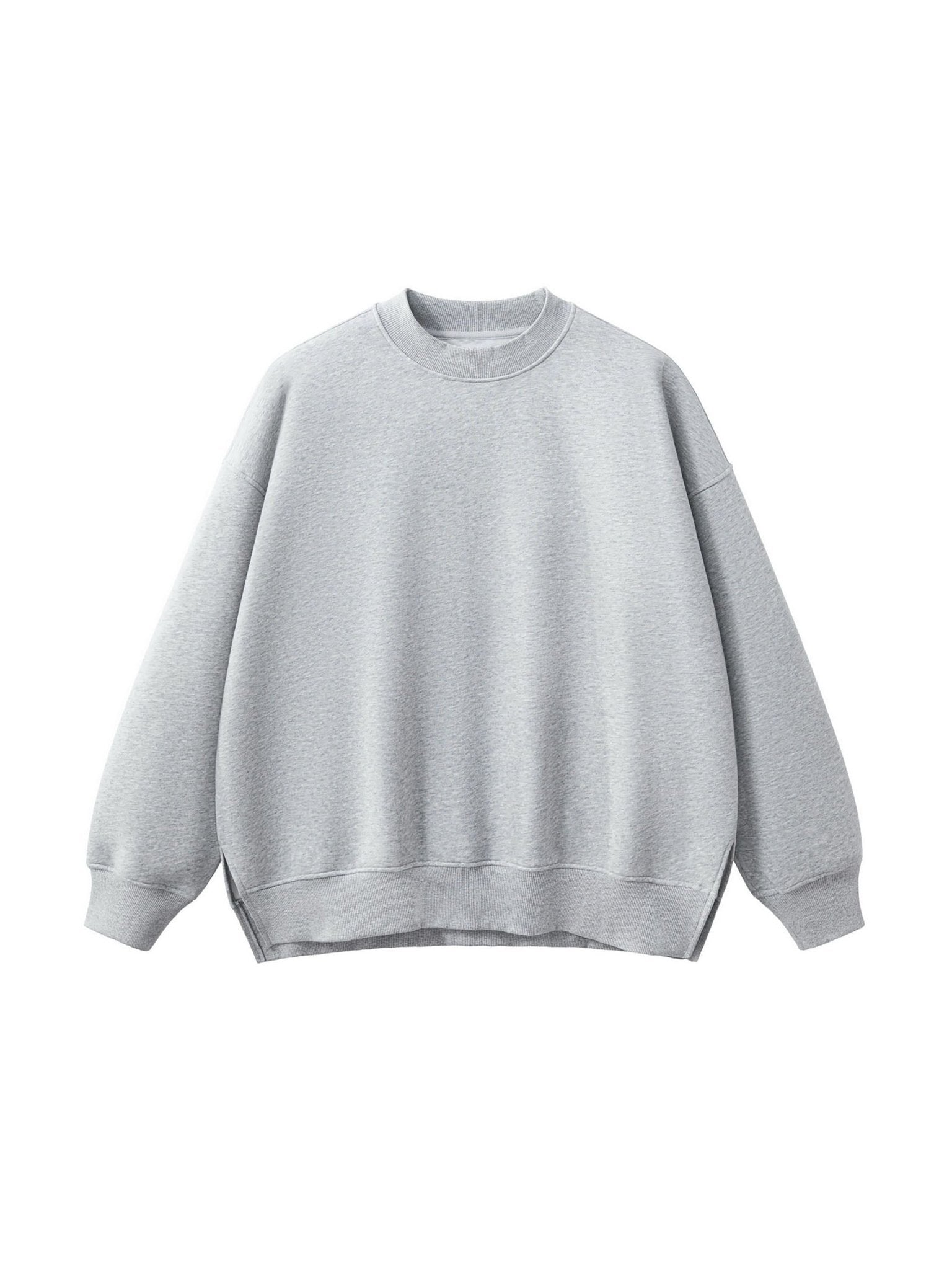 Fleece Side Slit Crewneck Sweatshirt - STRYV Wear