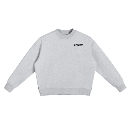 Fleece Side Slit Crewneck Sweatshirt - STRYV Wear