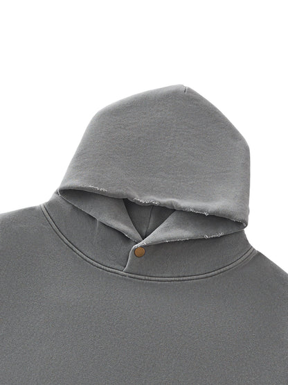 Frayed Enzyme Washed Fleece Hoodie - STRYV Wear