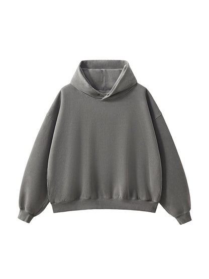 Frayed Enzyme Washed Fleece Hoodie - STRYV Wear