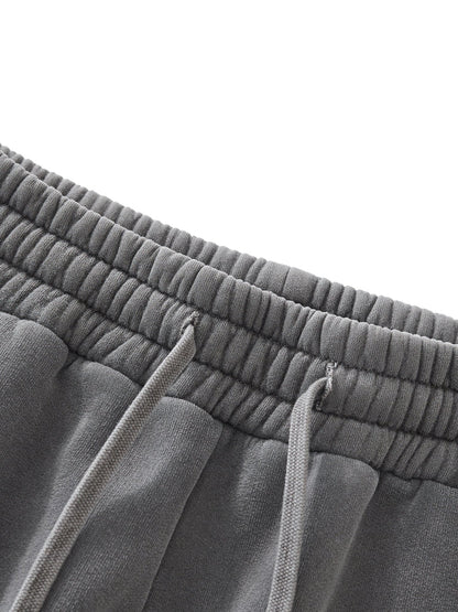 Frayed Enzyme Washed Fleece Sweatpants - STRYV Wear