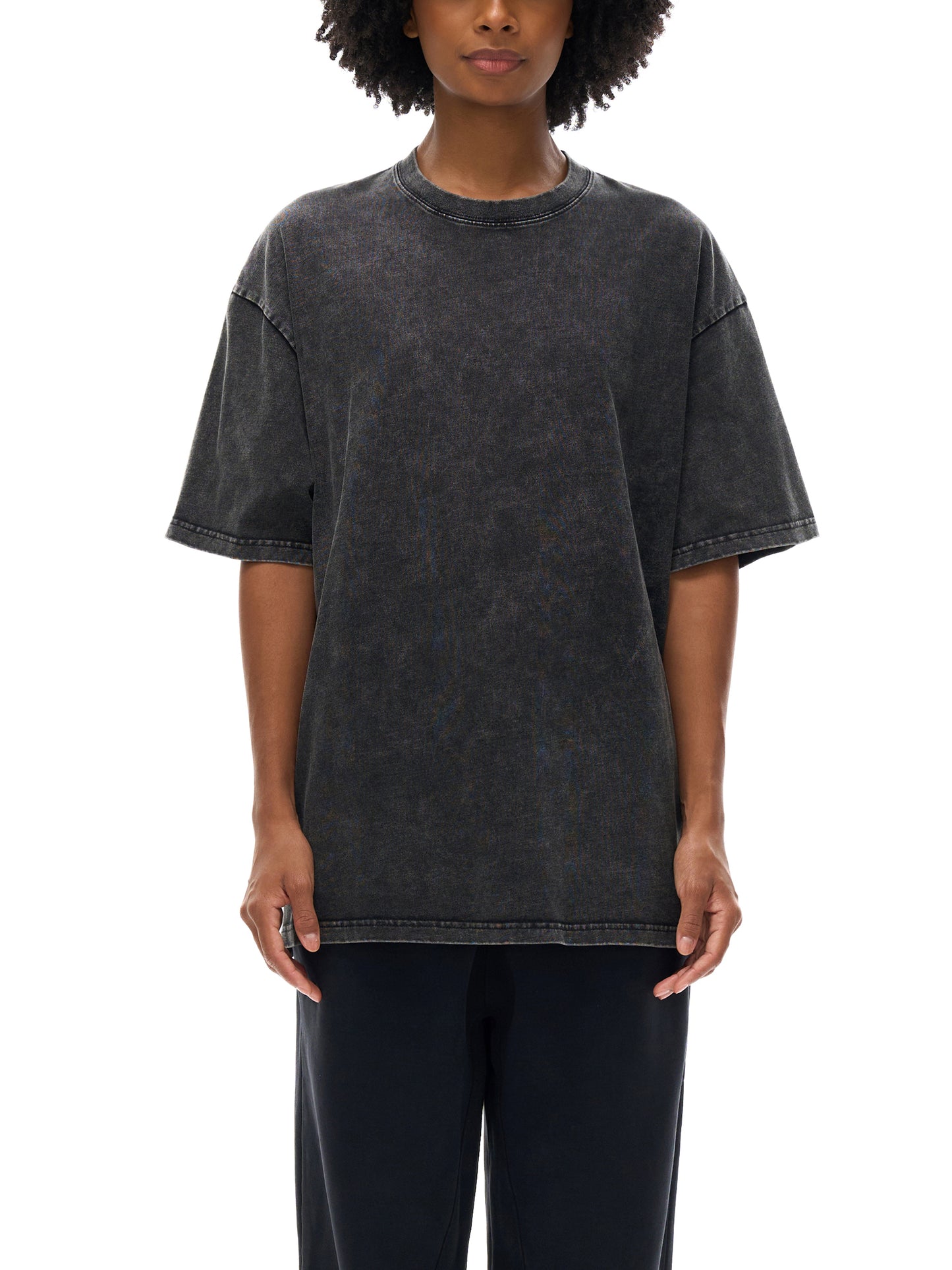 Snow Washed Oversized Cotton T-Shirt - STRYV Wear