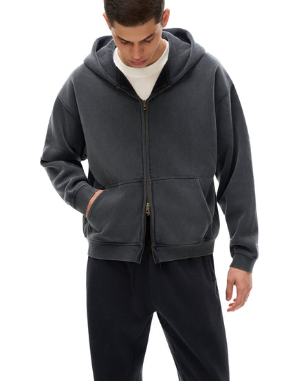 Zip-Through Boxy Fleece Hoodie - STRYV Wear