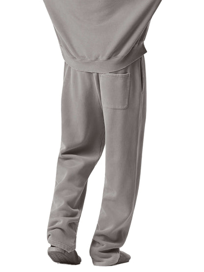Frayed Enzyme Washed Fleece Sweatpants