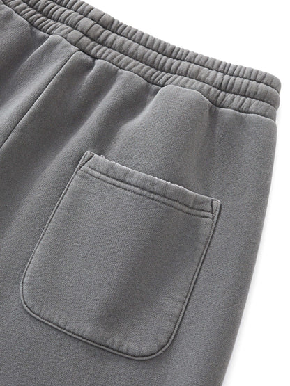 Frayed Enzyme Washed Fleece Sweatpants