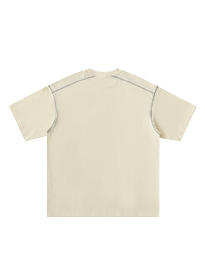 Oversized Contrast - Stitched Cotton Tee - STRYV Wear