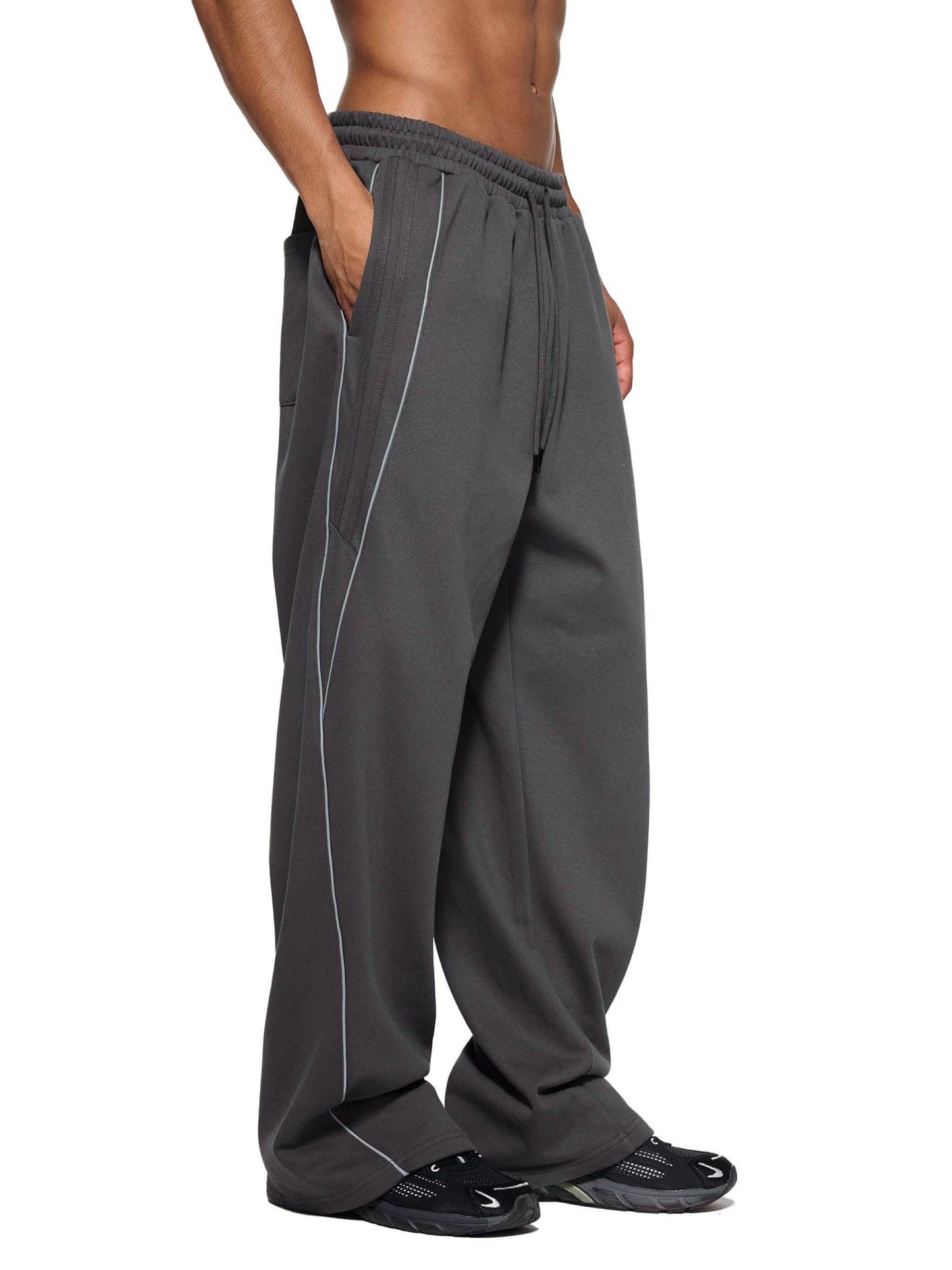 Reflection Striped Straight - Leg Sweatpants - STRYV Wear