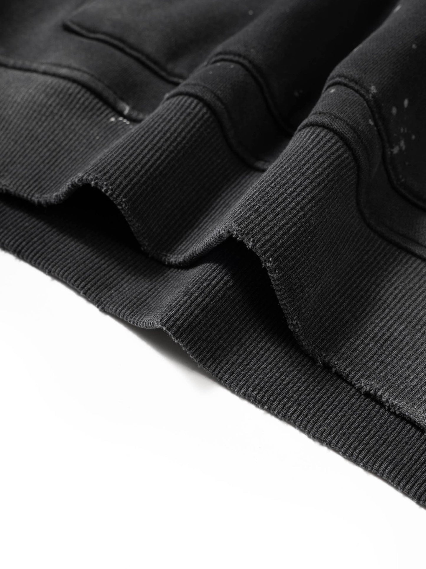 Vintage Washed Frayed Fleece Hoodie - STRYV Wear