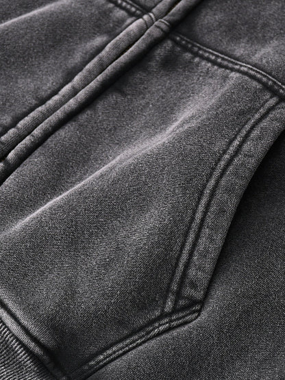 Zip - Through Boxy Fleece Hoodie - STRYV Wear