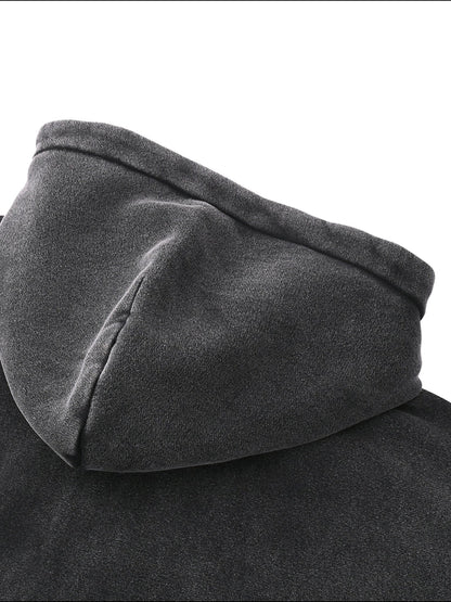Zip - Through Boxy Fleece Hoodie - STRYV Wear